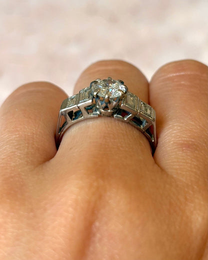 Bague Rivière Diamants 1.17 carat "Clélia" - Elliade Paris