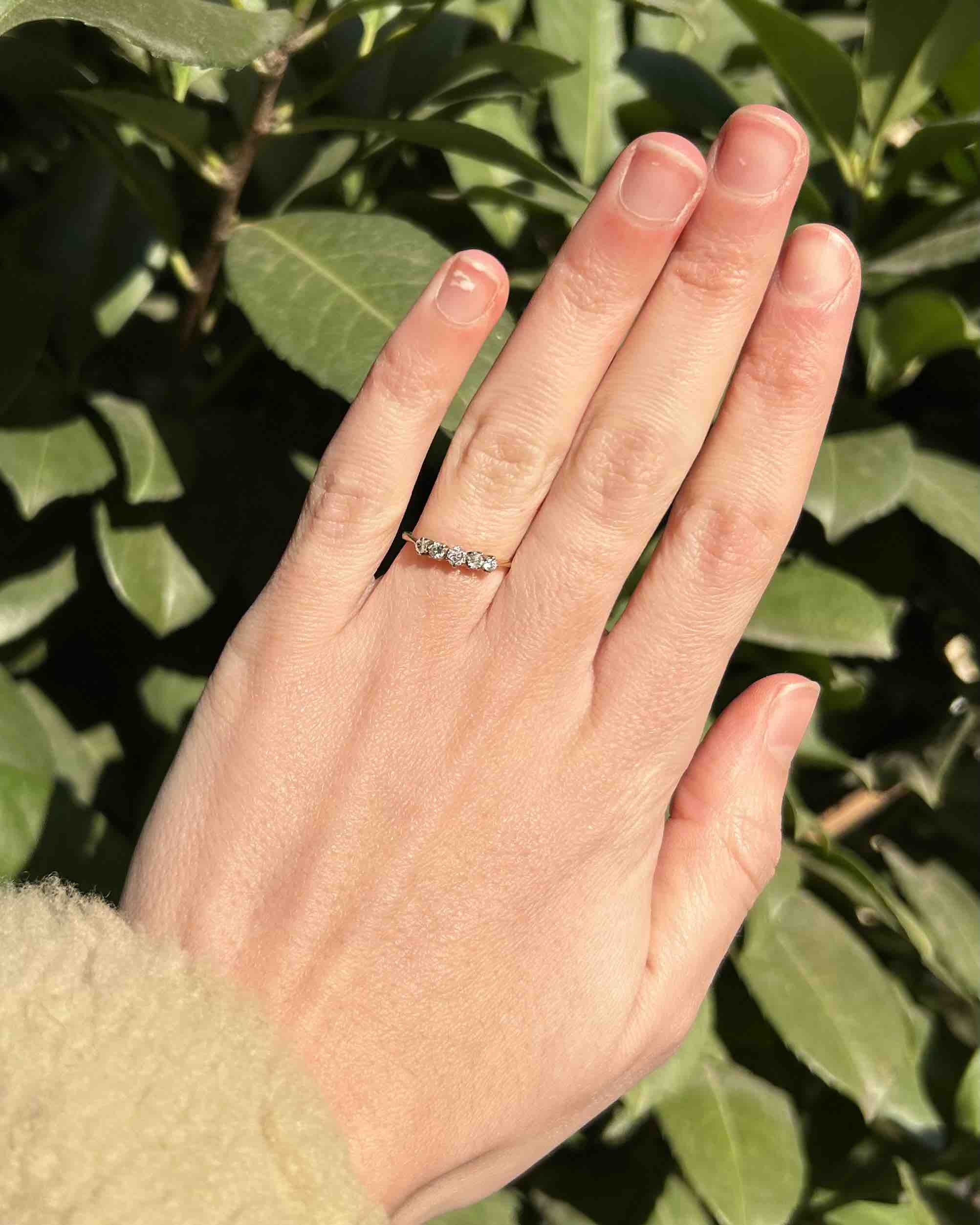 0.30 carat "Raven" Diamond River Ring