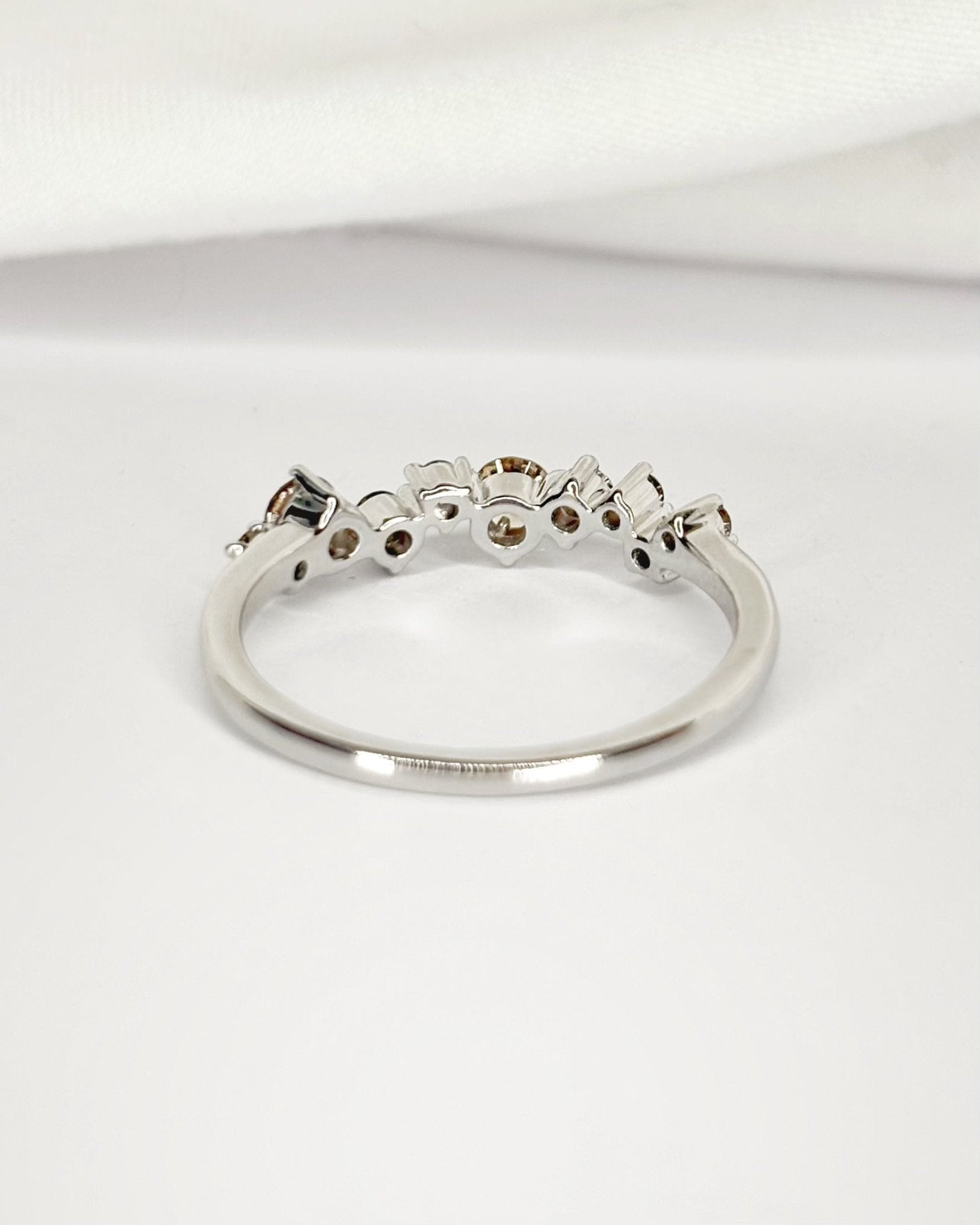 Bague Rivière Diamants Champagne 0.40 carat "Elise" - Elliade Paris