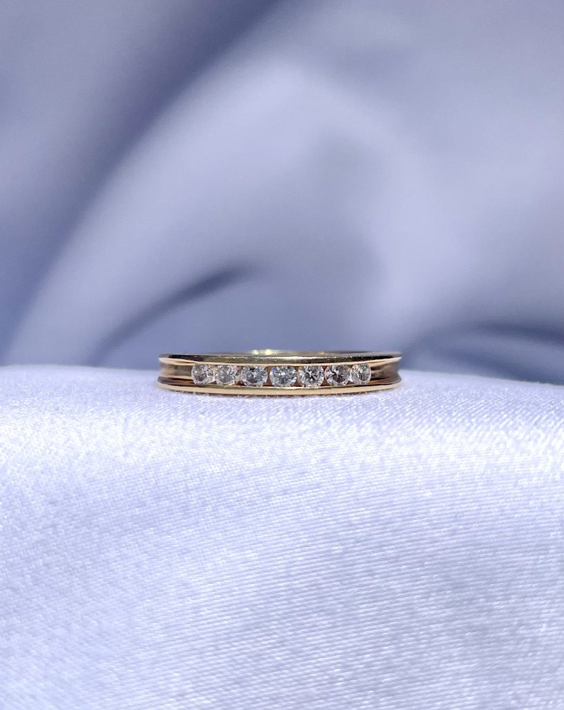 Bague rivière diamants &quot;Dorothée&quot; - Elliade Paris