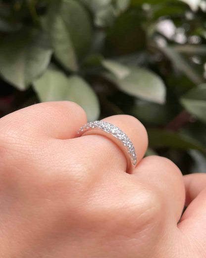 Bague Jonc Rivière 41 Diamants &quot;Evelyn&quot;