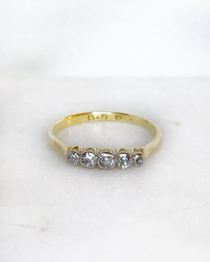 Bague Rivière Diamants &quot;Marion&quot; - Elliade Paris