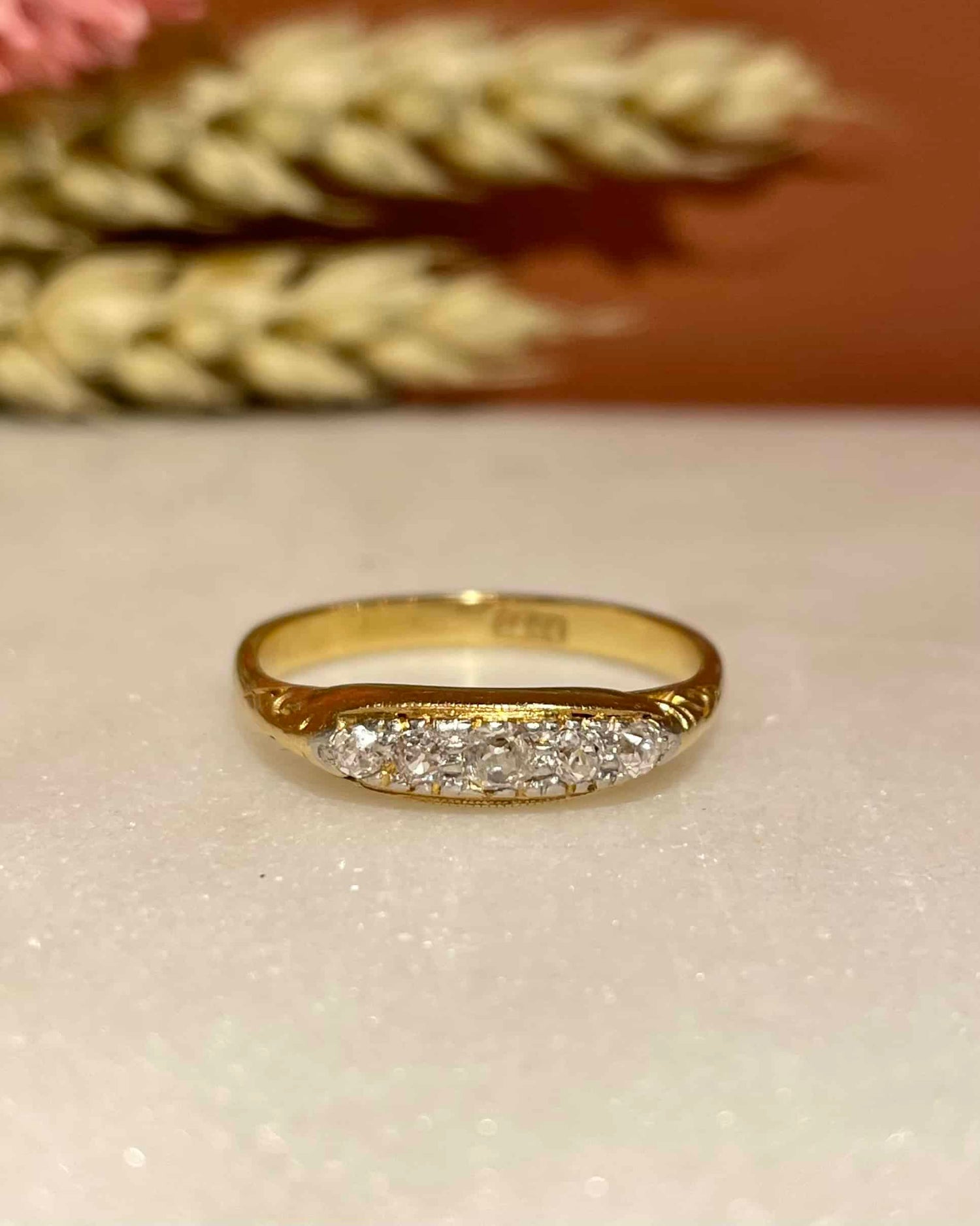 Bague Vintage Rivière de Diamants &quot;Haneïa&quot;