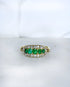 Bague Rivière Émeraudes & Diamants "Johanne" - Elliade Paris