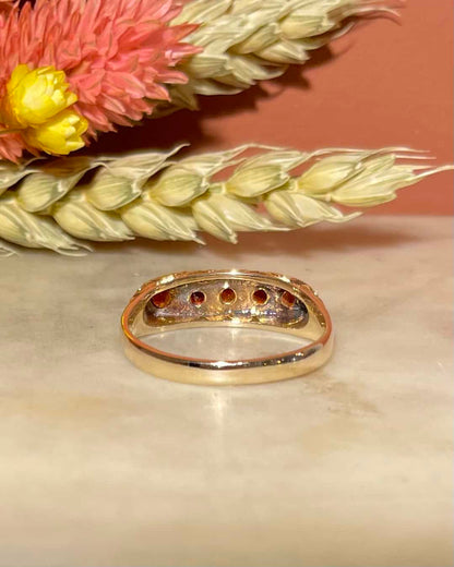 Bague Rivière Grenats 0.35 carat &quot;Marilou&quot; - Elliade Paris