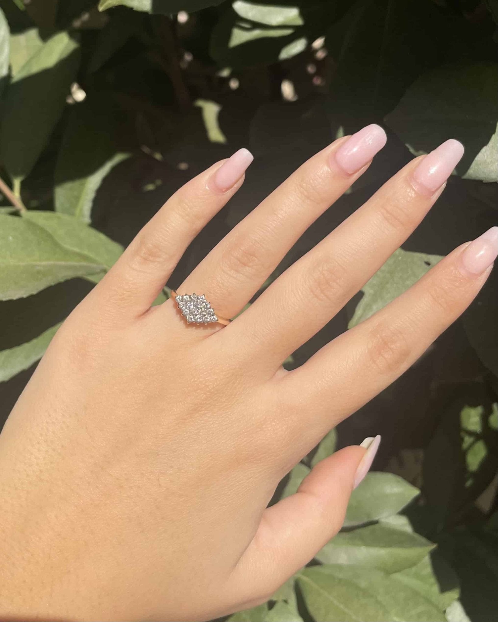 Bague Rivière Losange Diamants 0.32 carat &quot;Orphelia&quot; - Elliade Paris