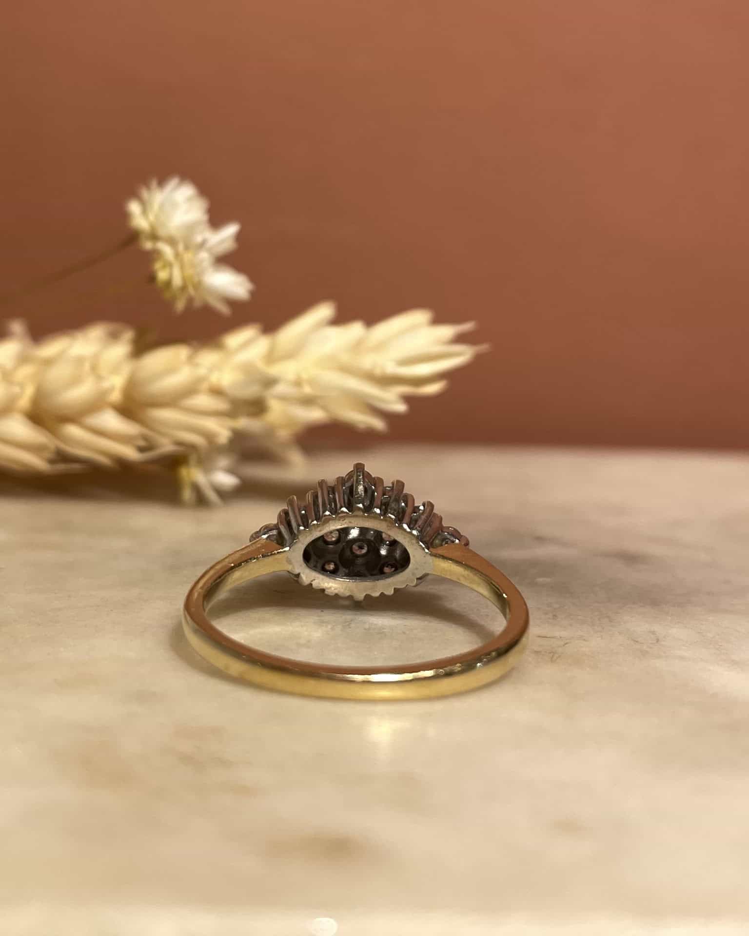 Bague Rivière Losange Diamants 0.32 carat &quot;Orphelia&quot; - Elliade Paris