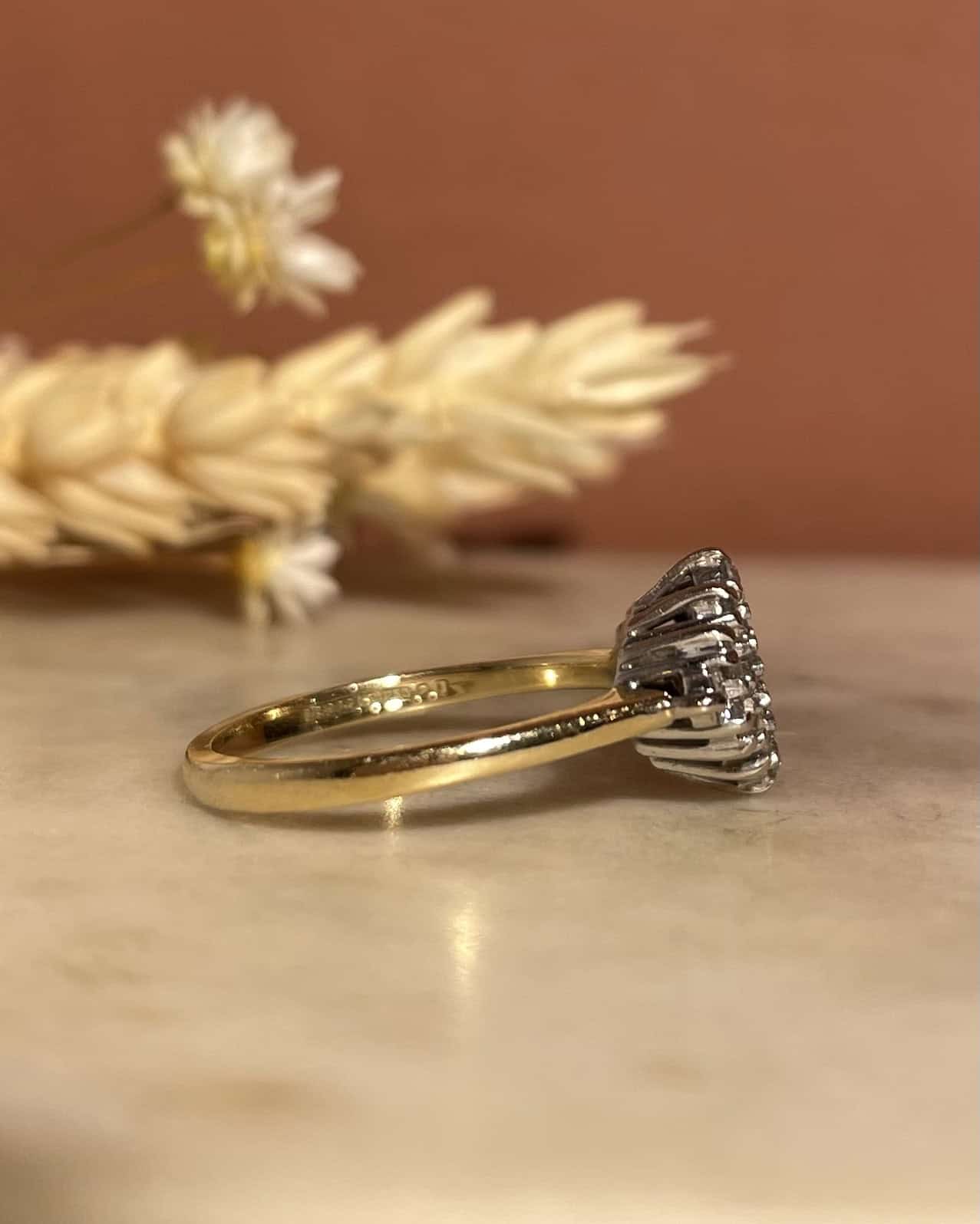 Bague Rivière Losange Diamants 0.32 carat &quot;Orphelia&quot; - Elliade Paris