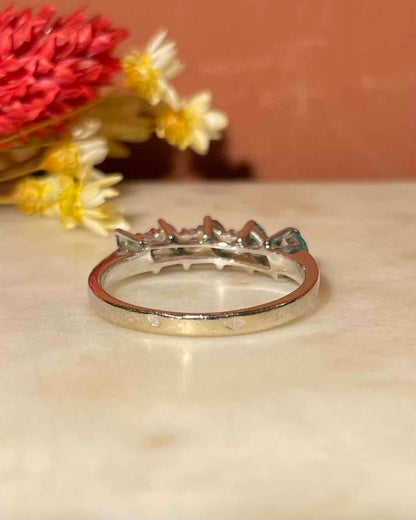 Bague Rivière Emeraudes &amp; Diamants &quot;Candice&quot;