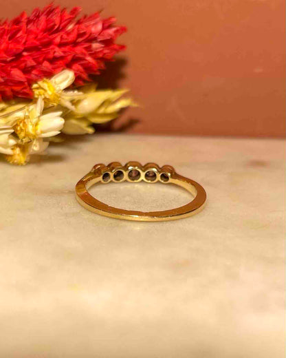 Bague Rivière 5 Diamants &quot;Ranya&quot;