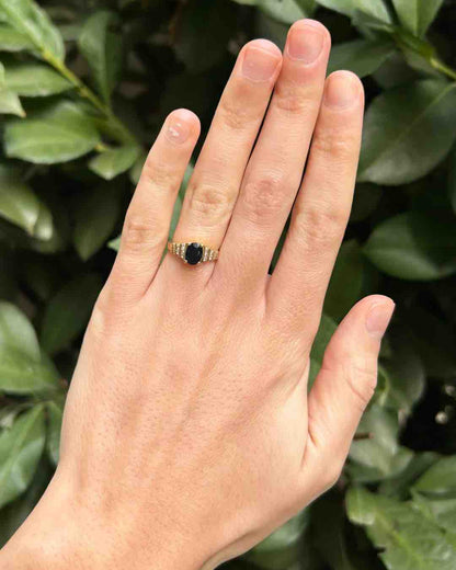 Bague Rivière Saphir 1.20 carat &amp; Diamants &quot;Kloë&quot; - Elliade Paris