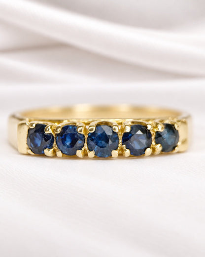 Bague Rivière Saphirs 1.20 carat "Clarisse" - Elliade Paris