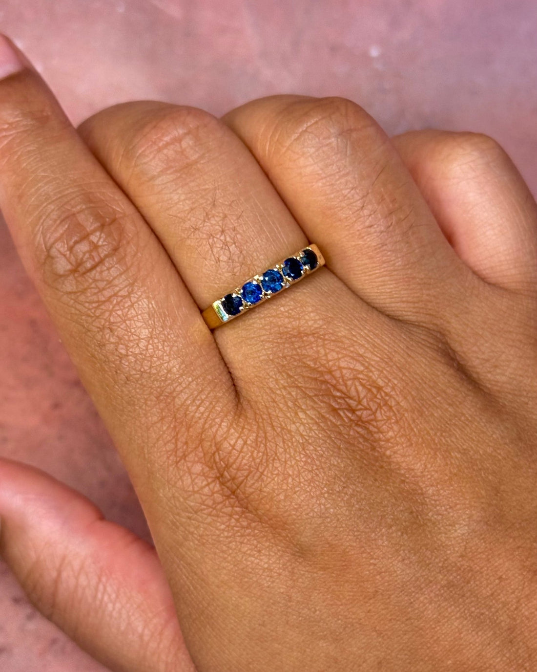 Bague Rivière Saphirs 1.20 carat "Clarisse" - Elliade Paris