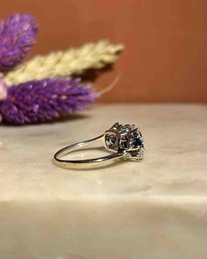 Bague Rivière Saphirs &amp; Diamants &quot;Bronwyn&quot; - Elliade Paris