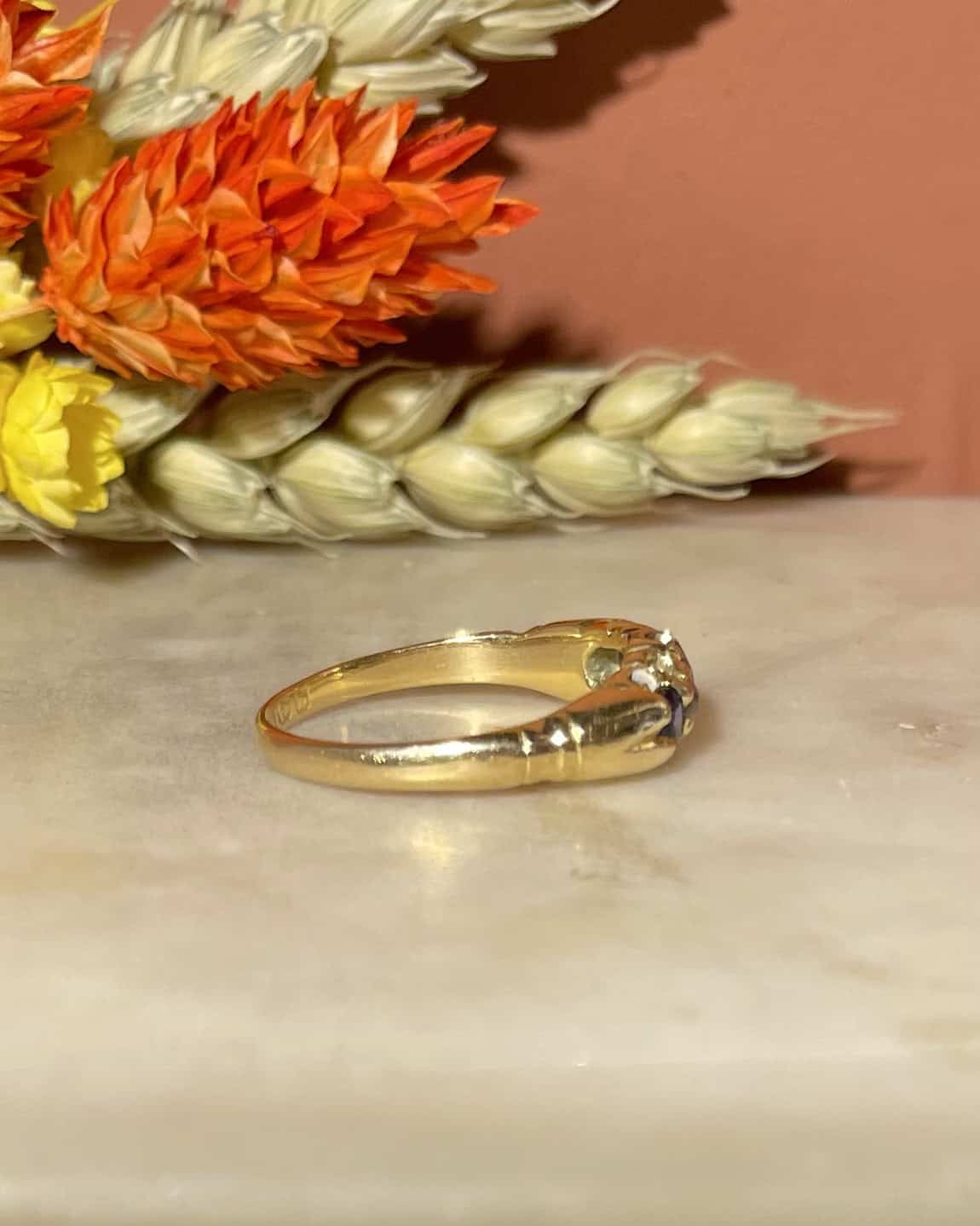 Bague Rivière Saphirs &amp; Diamants "Carrey" - Elliade Paris