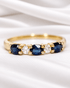 Bague Rivière Saphirs & Diamants "Lisandre" - Elliade Paris