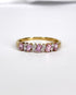 Bague Rivière Saphirs Roses & Diamants "Aurélie" - Elliade Paris
