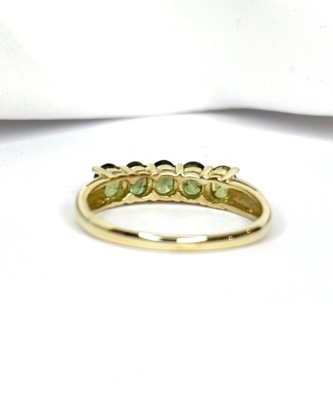 Bague Rivière Saphirs Verts 1.26 carat "Sonia" - Elliade Paris