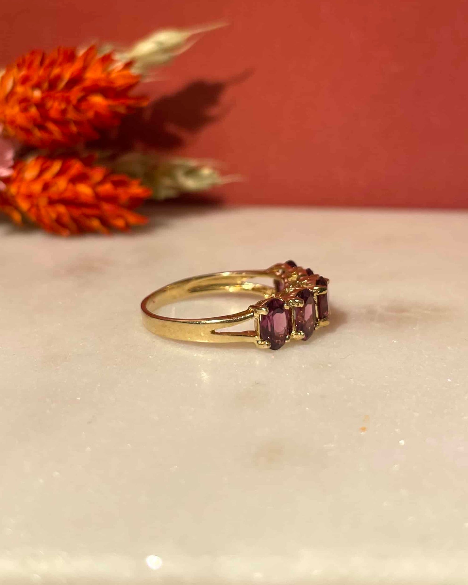 Bague Rivière Grenats 2.40 Carats &quot;Marilou&quot;
