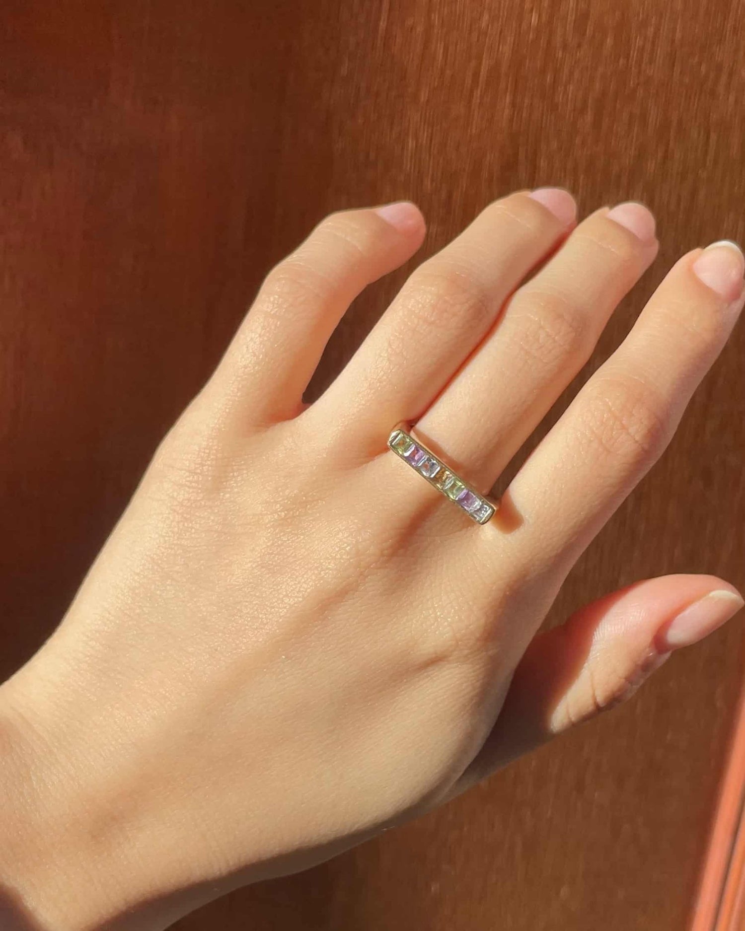 Bague Rivière Tutti Fruti &quot;Enya&quot; - Elliade Paris