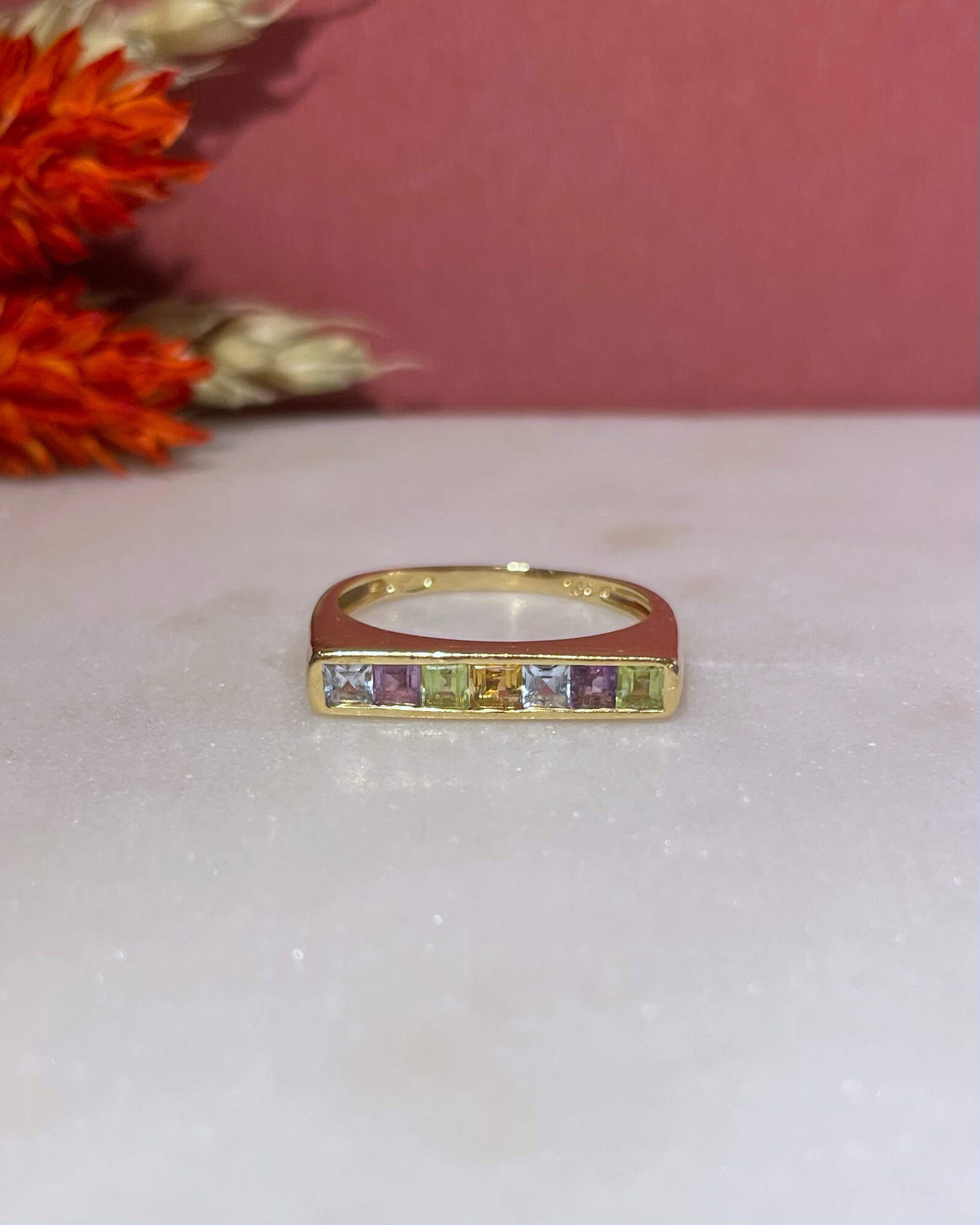 Bague Rivière Tutti Fruti "Enya" - Elliade Paris