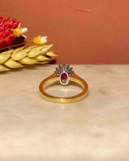 Bague Marguerite Rubis &amp; Diamants &quot;Alice&quot;