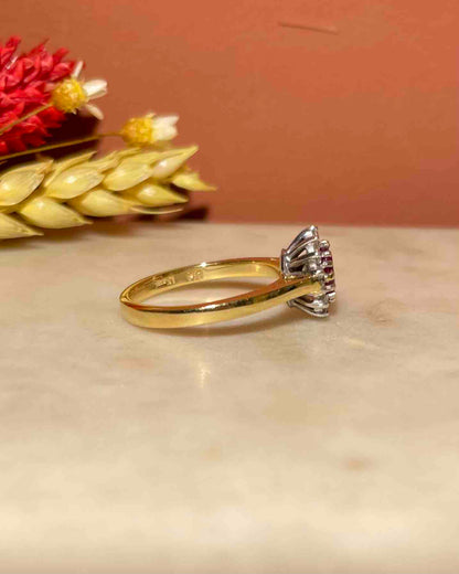 Bague Marguerite Rubis &amp; Diamants &quot;Alice&quot;