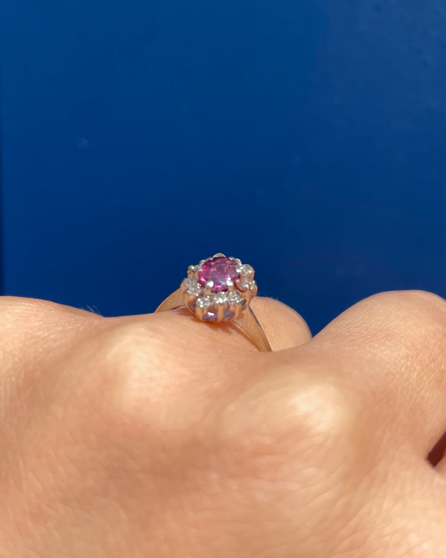 Bague Marguerite Rubis 0.90 carat &amp; Diamants &quot;Jasmine&quot;