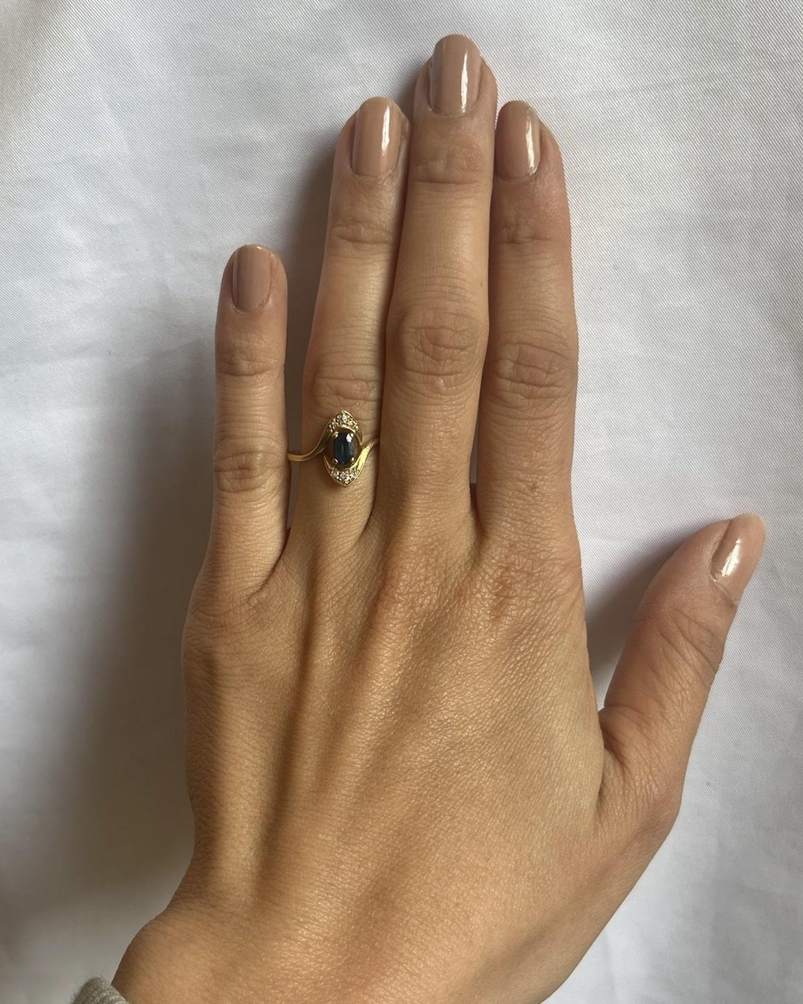 Bague Saphir &amp; Diamants "Alixia" - Elliade Paris
