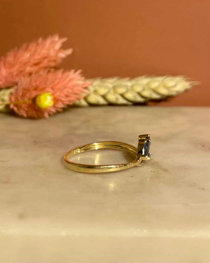 Bague Vintage Saphir &amp; Diamants &quot;Ghazal&quot;