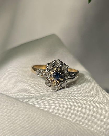 Bague saphir &amp; diamants &quot;Leyla&quot;
