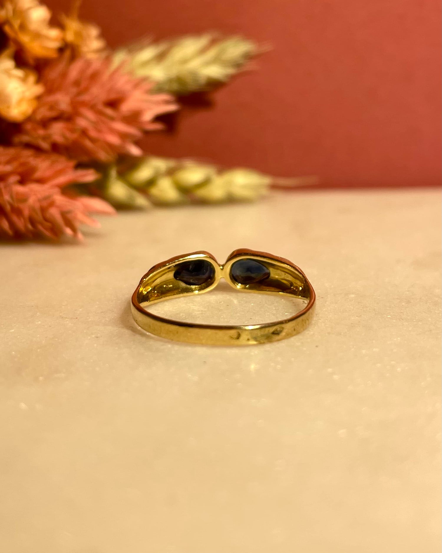 Bague Vintage Jonc Saphir &quot;Elina&quot;