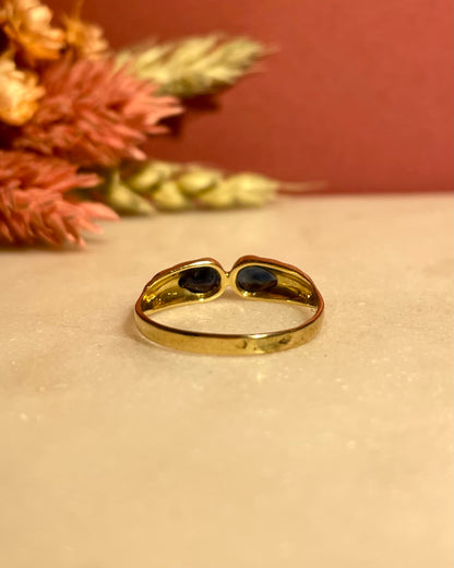 Bague Vintage Jonc Saphir &quot;Elina&quot;
