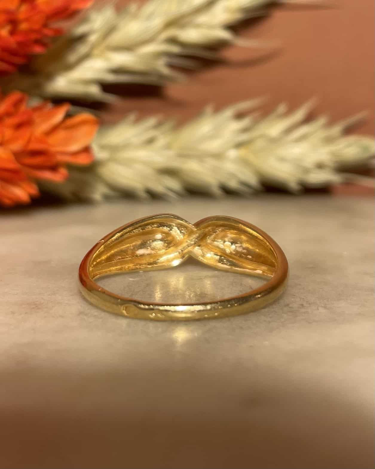 Bague Jonc Torsadé Or 18 Carats "Méliane"