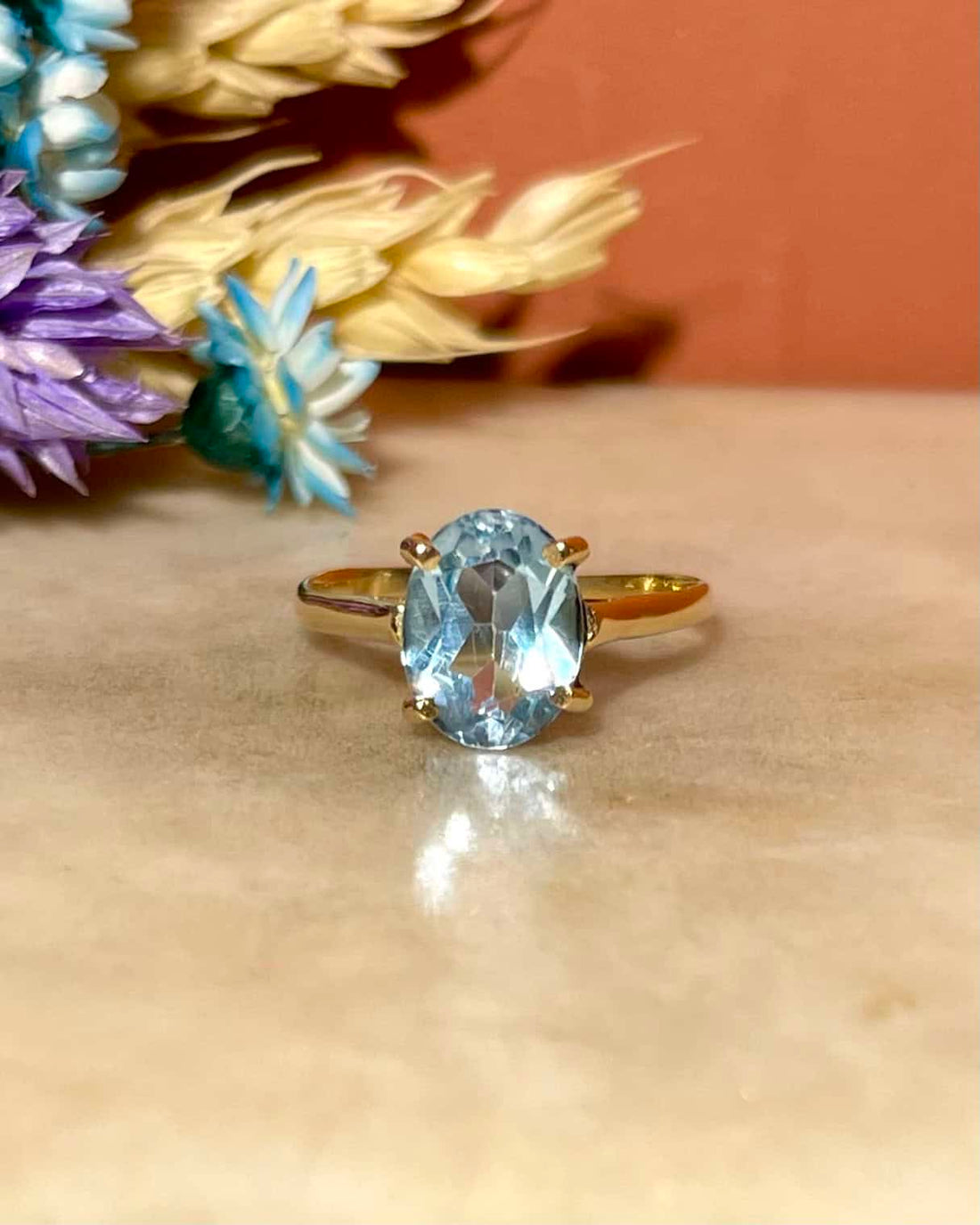 Bague Solitaire Topaze 2.10 carats &quot;Manon&quot;