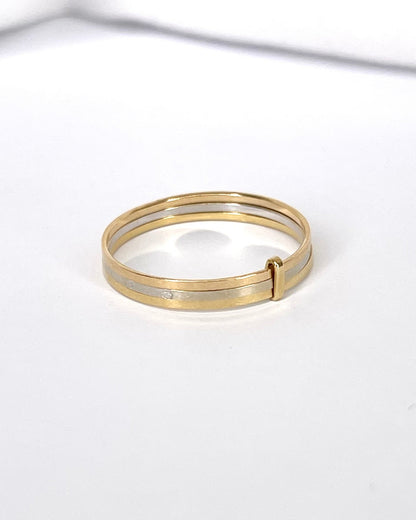 Bague Semainier Trois Ors 2.8 mm "Gaelle" - Elliade Paris