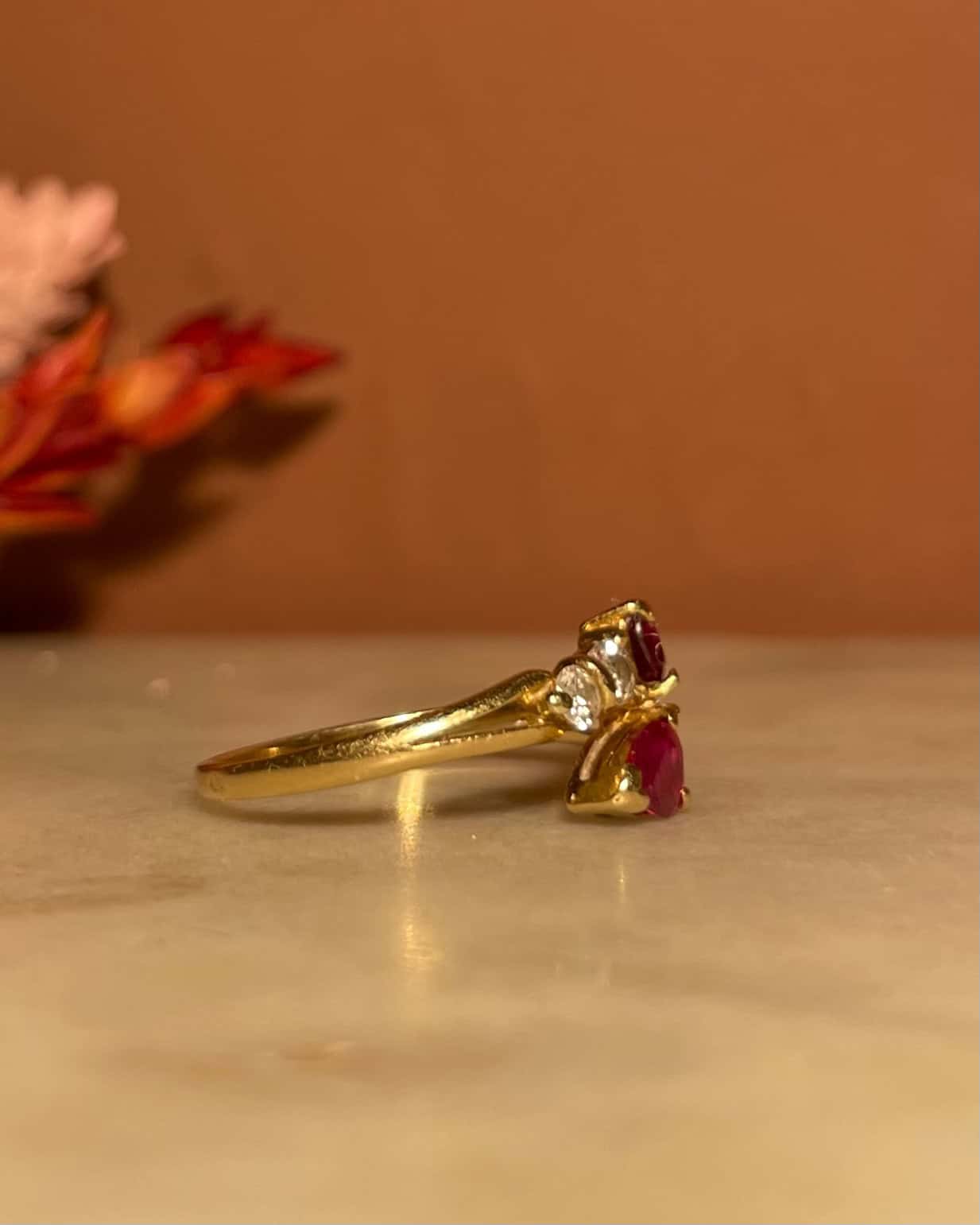 Bague Serpent Rubis 0.60 Carat &amp; Diamants "Leona"