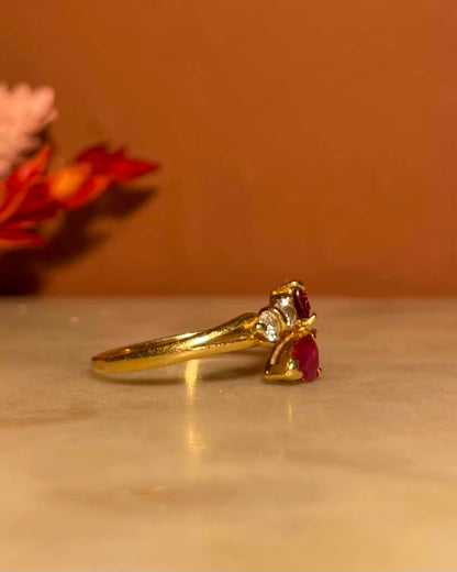 Bague Serpent Rubis 0.60 Carat &amp; Diamants &quot;Leona&quot;