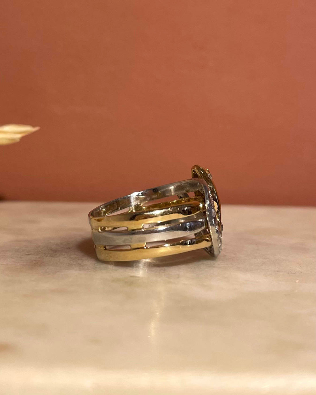 Bague Vintage Serpent Diamants 0.45 carat &quot;Selena&quot;