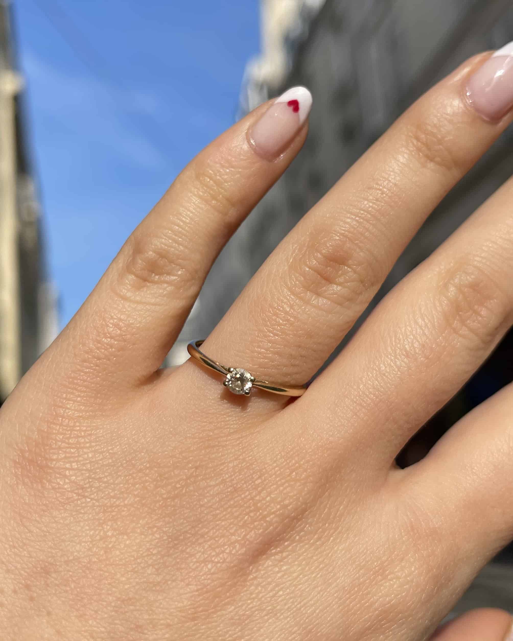 Bague Solitaire Diamant 0.20 carat "Anne-Marie" - Elliade Paris