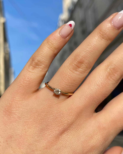 Bague Solitaire Diamant 0.20 carat &quot;Anne-Marie&quot;