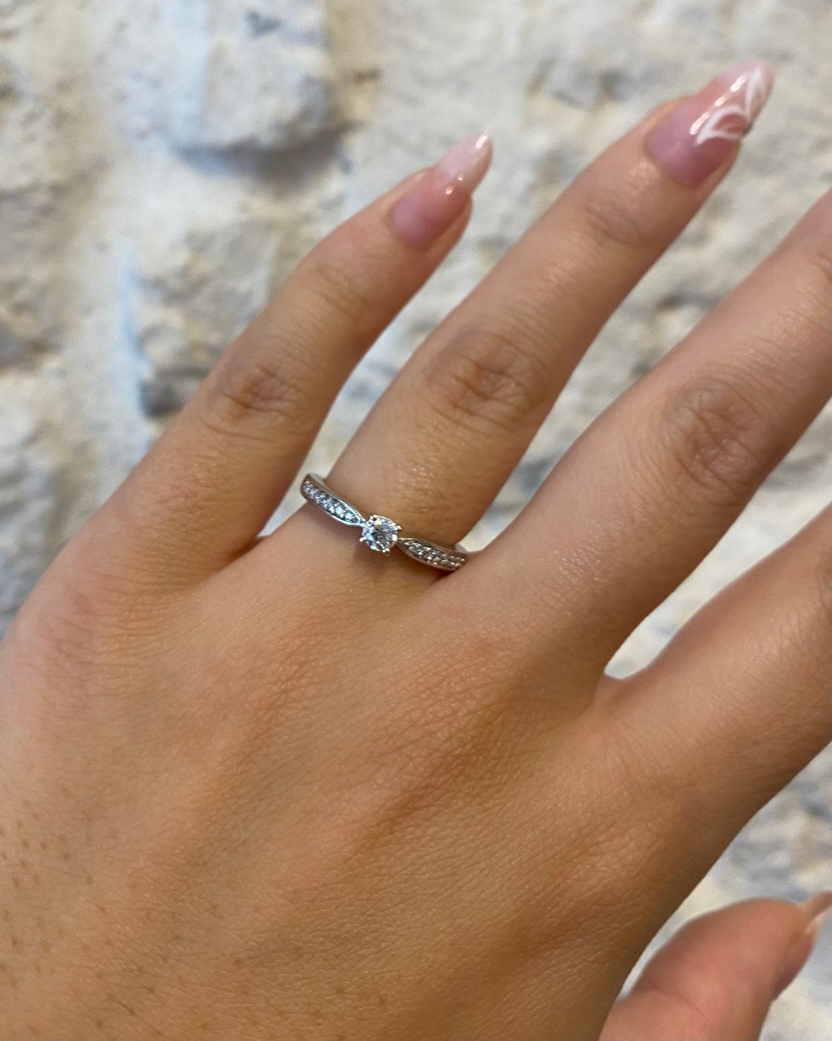 Bague Solitaire 15 Diamants &quot;Ayla&quot; - Elliade Paris