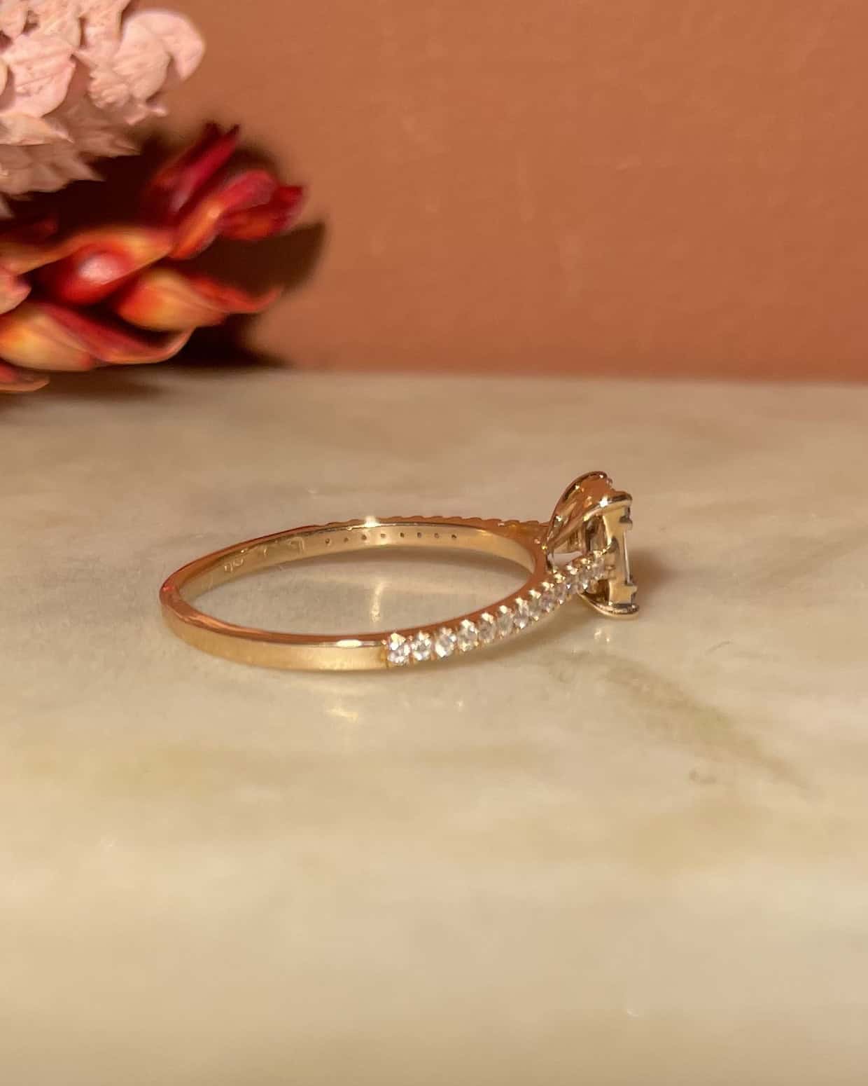 Bague Solitaire 35 Diamants "Rosemary" - Elliade Paris