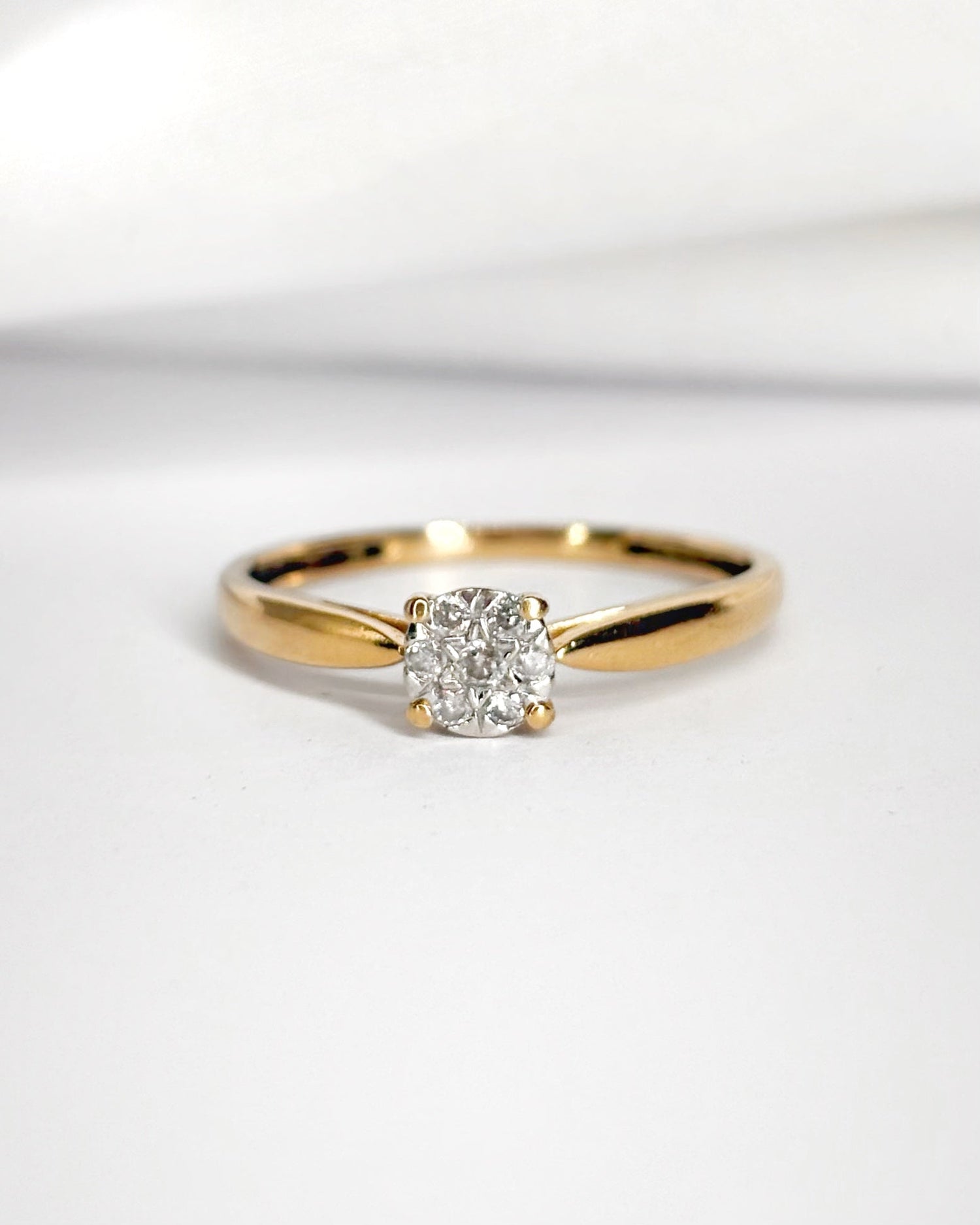 Bague Solitaire 7 Diamants "Sandra" - Elliade Paris