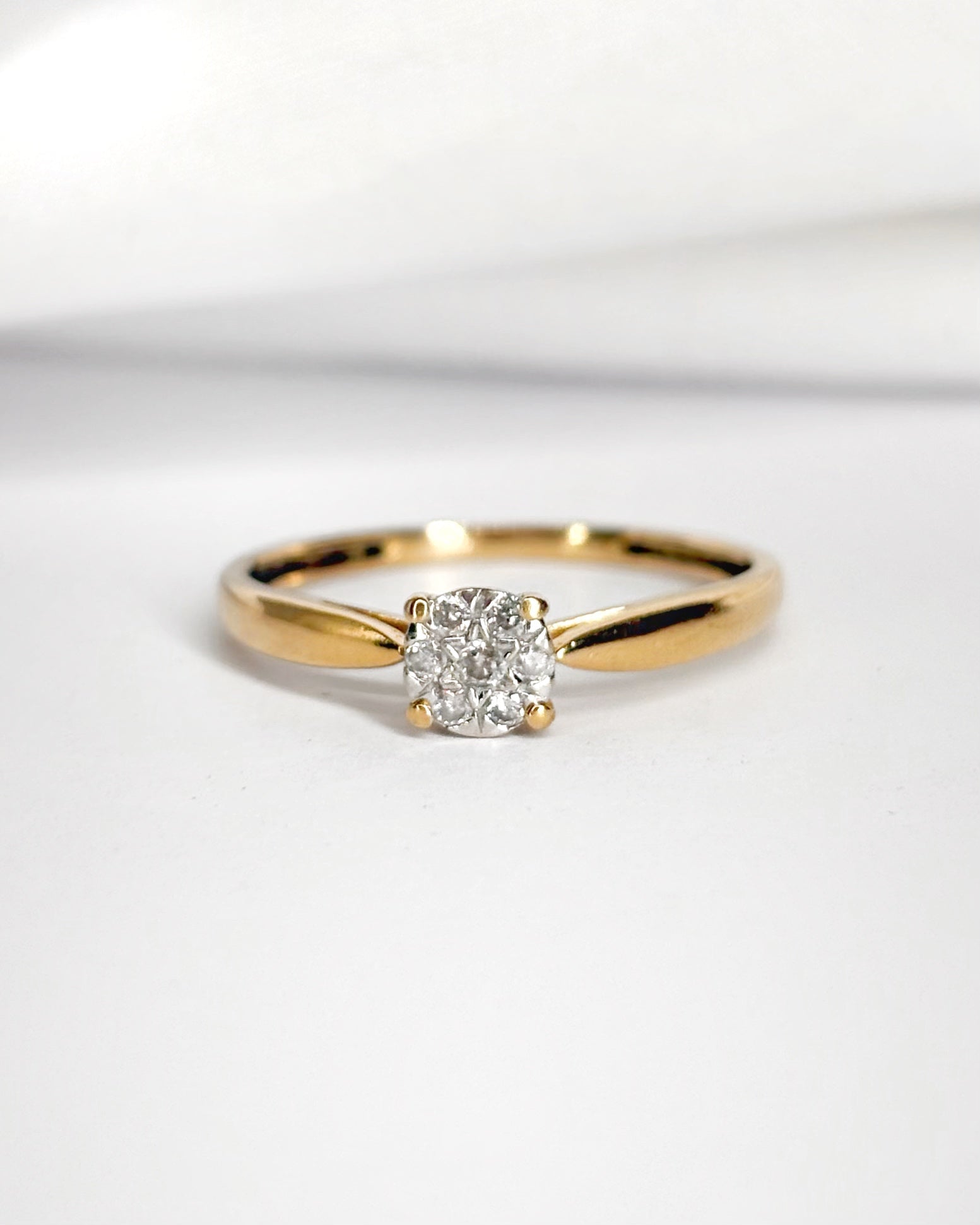 Bague Solitaire 7 Diamants "Sandra" - Elliade Paris