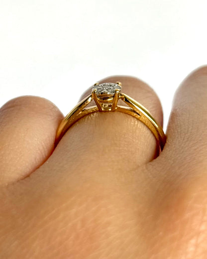 Bague Solitaire 7 Diamants "Sandra" - Elliade Paris