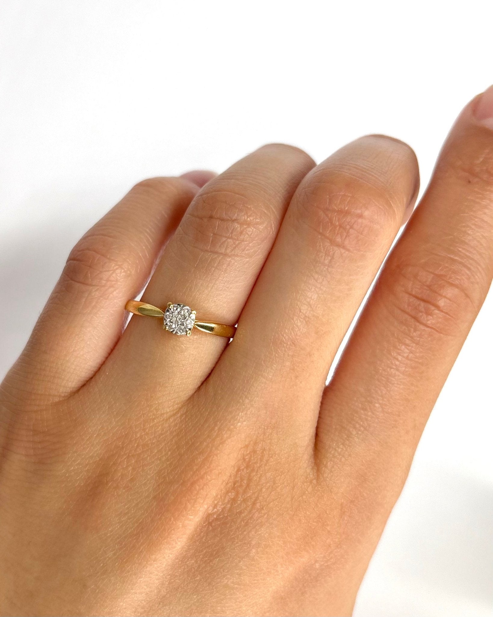 Bague Solitaire 7 Diamants "Sandra" - Elliade Paris