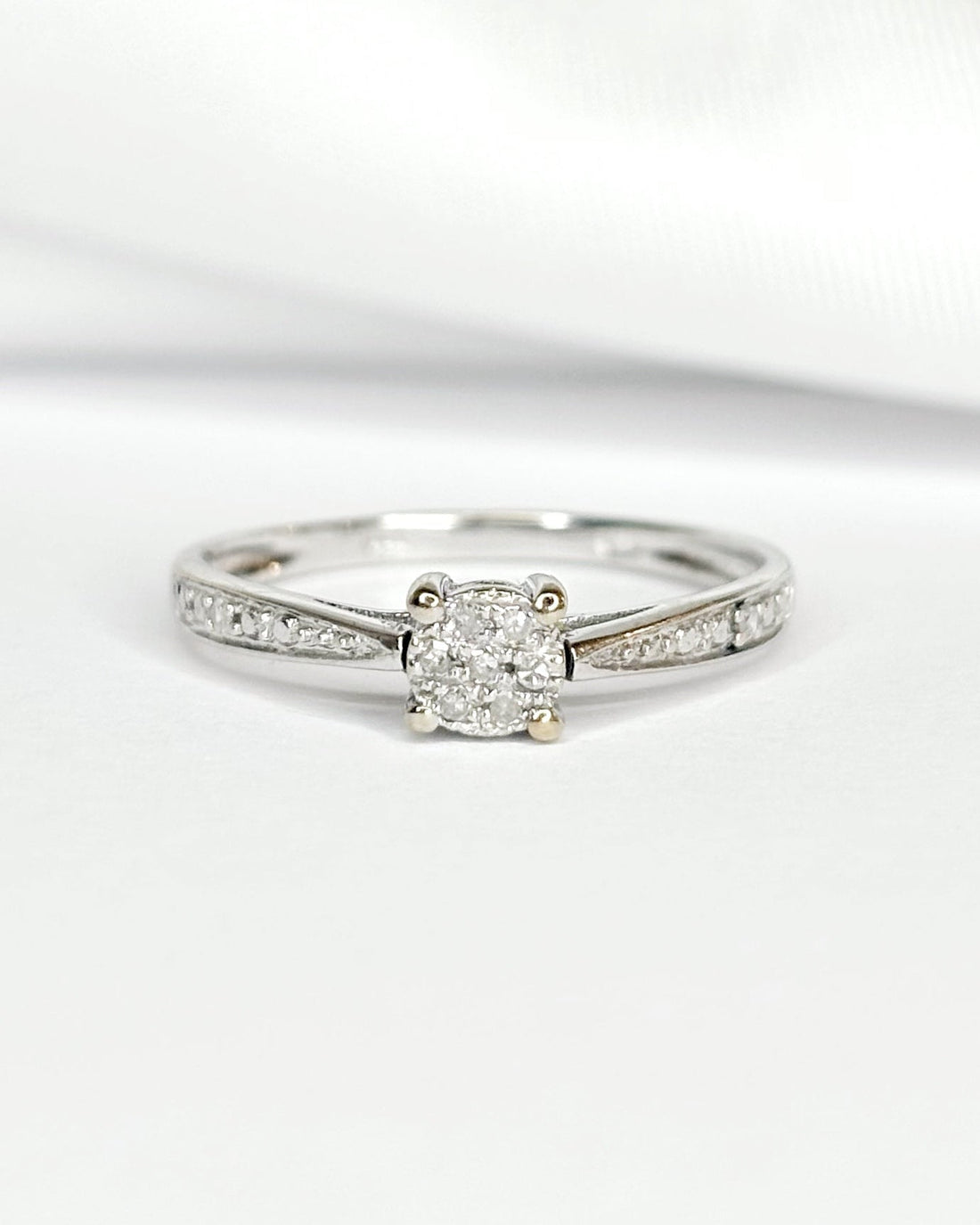 Bague Solitaire 9 Diamants "Georgia" - Elliade Paris