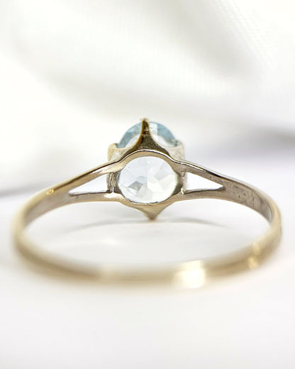 Bague Solitaire Aigue-Marine 0.56 carat "Mila" - Elliade Paris