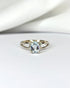 Bague Solitaire Aigue - Marine 0.60 carat “Sheryll” - Elliade Paris